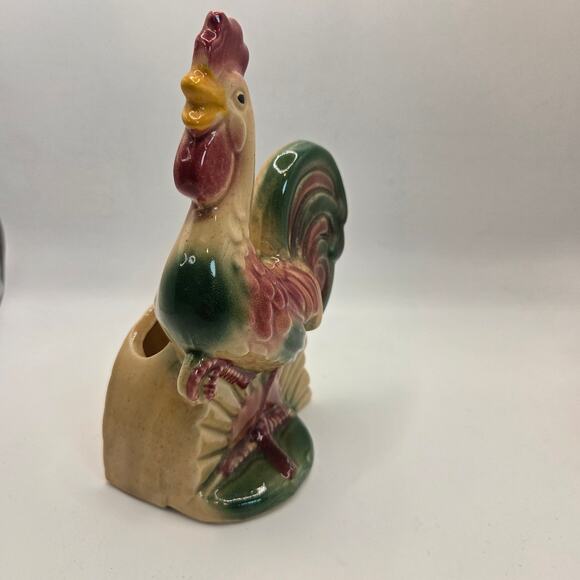 Vintage Royal Copley Rooster Planter Lot of 3 Mid Century Ceramic Pottery - Picture 13 of 16